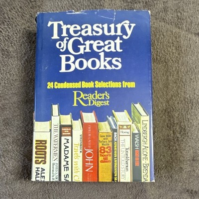 Reader's Digest Treasury of Great Books Hardcover Vintage Anthology Dust Jacket