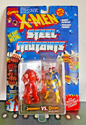 Marvel (1994) X-Men: Cyclops & Juggernaut | Steel Mutants Toy Biz