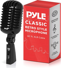 Classic Retro Dynamic Vocal Microphone - Old Vintage Style Unidirectional Cardio