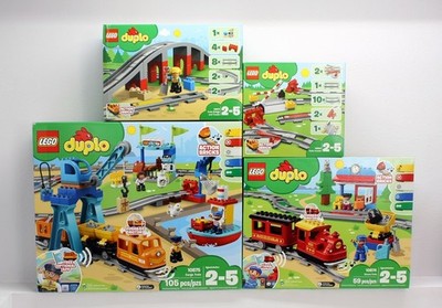 LOT LEGO DUPLO Retired Train sets 10874,10875,10882,10872 NEW Open Box-complete
