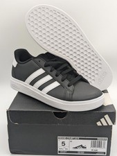 Kids Size 5Y / Womens 6 - Adidas Grand Court 2.0 K Shoes GW6503 Black White New