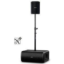 Bose S1 Pro Wireless PA Package With Sub2 Powered Bass Module and accessories
