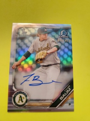 TYLER  BAUM 2918 1ST BOWMAN CHROME AUTO 30/499 #CDA-TB A'S PITCHER