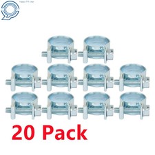 19/32" (13mm - 15mm) 20 Pack Fuel Injection Hose Clamp / Auto Fuel Clamps