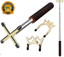 Retractable Pool Bridge Billiards Cue Stick Bridge - with 3 Pieces Removable Bra