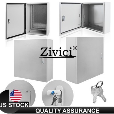 12'' 16'' 20  24 Steel Electrical Enclosure IP65 Wall Mount Junction Box Outdoor