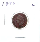 1890 US Indian Head Cent  G Good Free Shipping