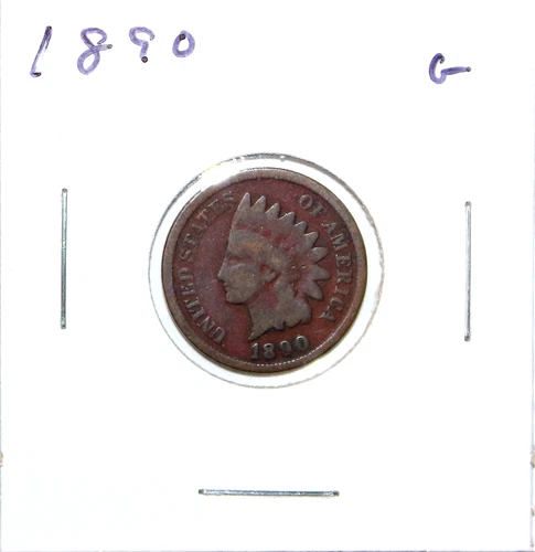 1890 US Indian Head Cent  G Good Free Shipping