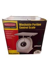 New Rubbermaid PELOUZE 5 lbs x 1/2oz Commercial Washable Portion Control Scale