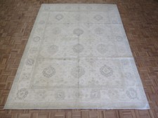 8'10 x 11'8 Hand Knotted White Wash Peshawar Oriental Rug G17133