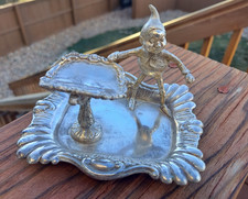 RARE 1890s  Pairpoint PALMER COX BROWNIE Silver Plate CIGAR HOLDER ASHTRAY