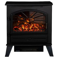 Focal Point ES3000 1800W Electric Stove Matt Black Cast Iron Effect Fire Heater