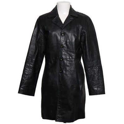 Leather by Emma, Ledermantel, Damen, Größe: L, Schwarz, Leder, Einfarbig #yBf