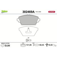 Valeo BremsbelÄGe Satz Vorderachse Passend FüR Nissan Almera Primera | 302469A