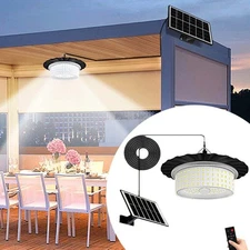 Solar Pendant Light 244LED Outdoor Indoor Solar Powered Motion Sensor Shed Light