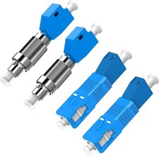 2PC FC Male to LC Female Fiber Adapter, SC Male to LC Female A Style: 2 Styles