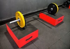 Weightlifting Drop Pads - Noise Reducing, Deadlift Mats for Weightlifting - RED