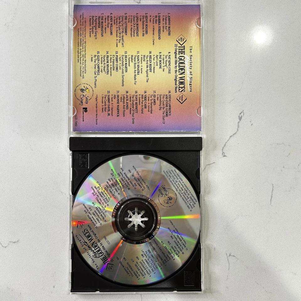 The Society of Singers The Golden Voices Vol 1 CD Vocal Legends Compilation Foto 4 de 4