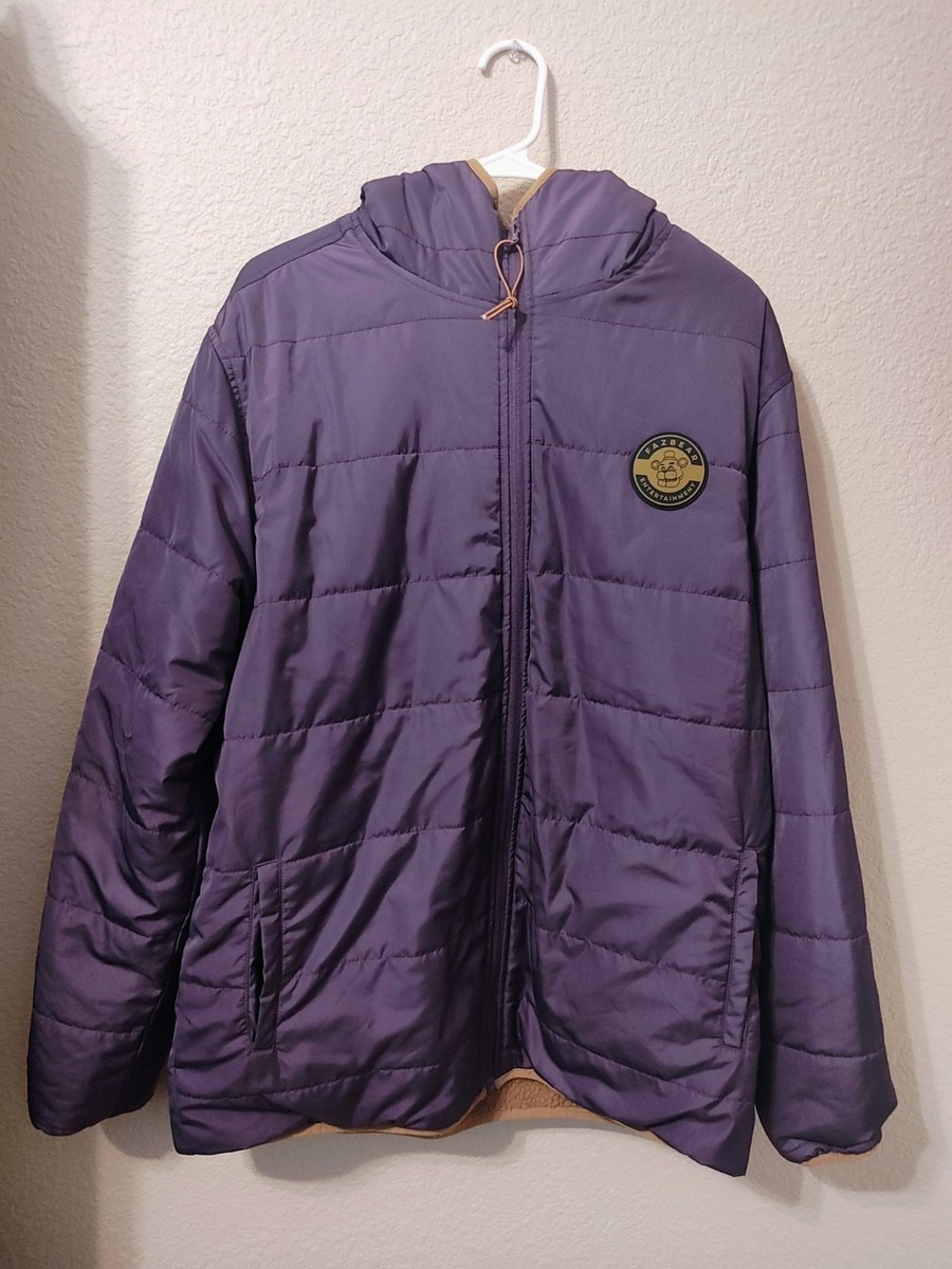 ⭐︎d AmeriGENTLEFAKELEATHERJACKET Five Nights At Freddy's x Game Theory Withered Fleece Reversible