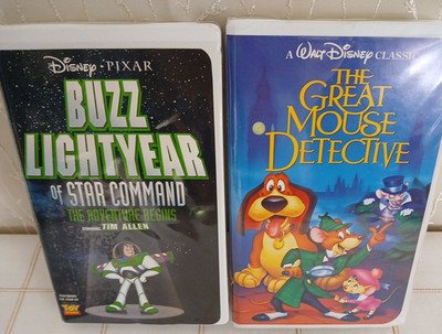 The Great Mouse Detective VHS Buzz Lightyear Of Star Command VHS Disney