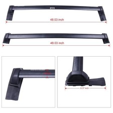 Luggage Carrier Bar Fit For 2003-2011 Honda Element Black Top Roof Rack