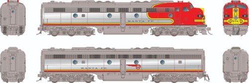 Rapido HO EMD E8A+B Santa Fe ATSF #81L DCC/SND LED 28574 | Zustand: New