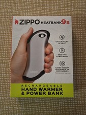 NEW Zippo Heatbank 9s Rechargeable Hand Warmer  Power Bank Up to 9 Hours Heat