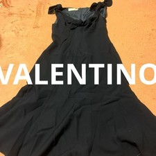 Valentino Black Fit & Flare Dress Ribbon & Bow Detail