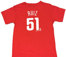 Carlos Ruiz Philadelphia Phillies #51 Baseball Jersey T-Shirt New! Boys 5 6 5-6