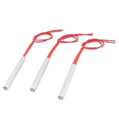 3Pcs 220V 300W 2-Wire Industry  Cartridge Heater Heating Element 10mm x 80mm