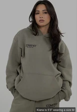 Comfrt Coordinate Hoodie, Moss Size L