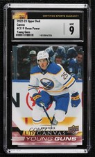 2022-23 Upper Deck Series 1 UD Canvas Young Guns Owen Power CSG 9 Mint Rookie RC