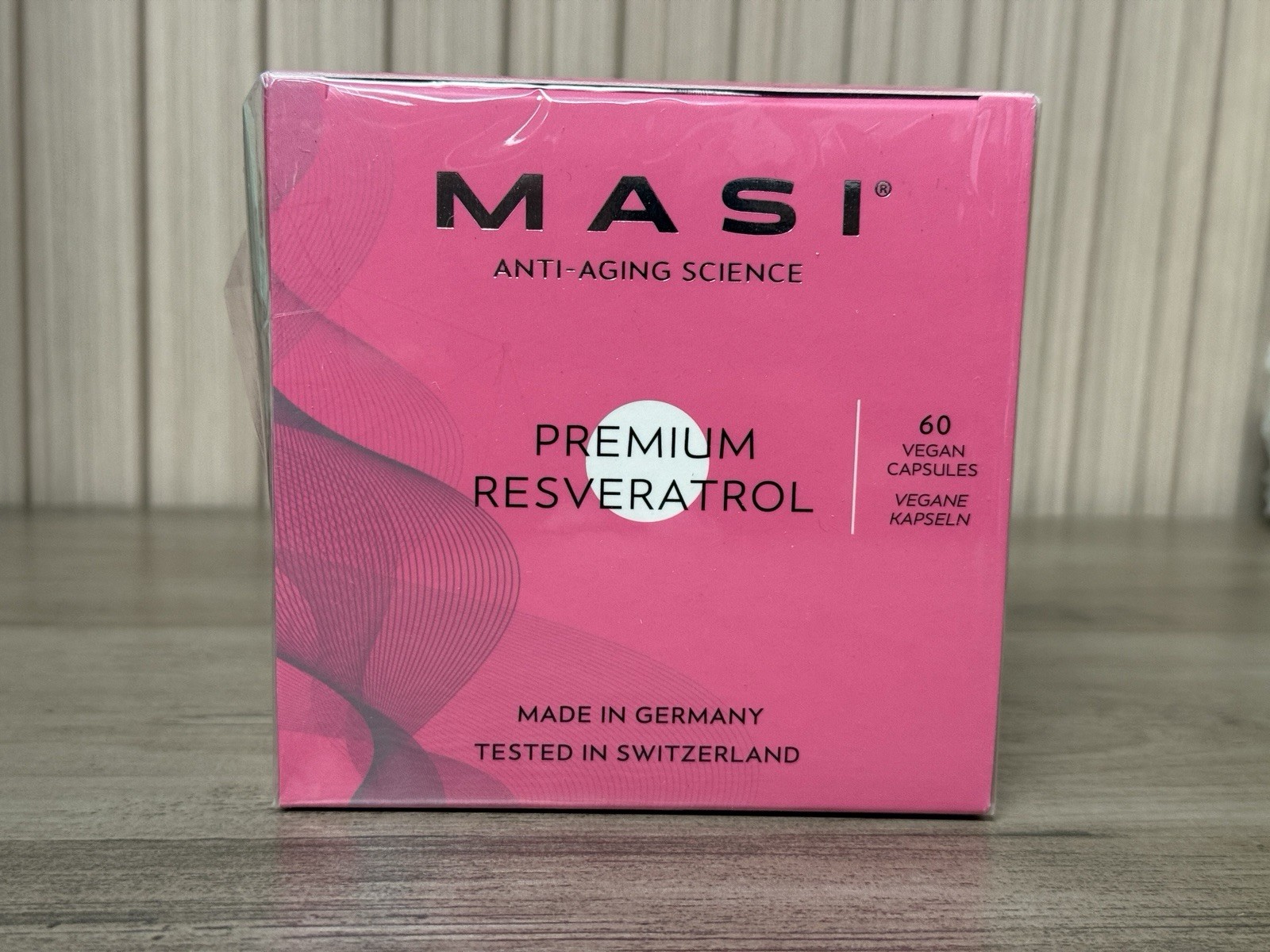 MASI Anti-aging Science Premium Resveratrol 60 Vegan Capsules Best Before 04/25