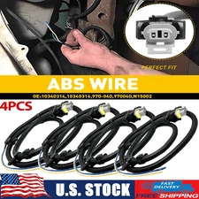 4X ABS Wheel Speed Sensor Wire Harness For Chevrolet Impala Monte Carlo Cadillac