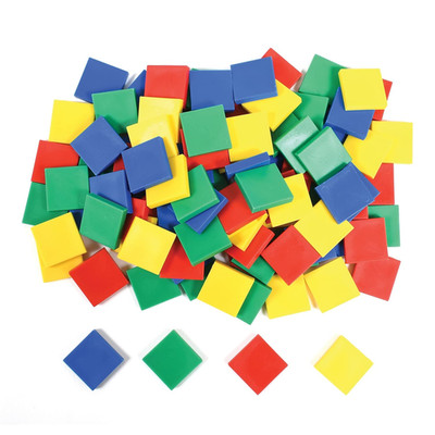 Edx Education Color Tiles | Set of 400 | Early Math | Counting, Sorting, Sequenc
