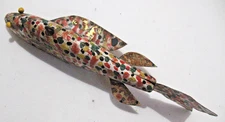 Ant Speckled Weighted Ice Fishing Spearing Decoy w Glass BugEyes No Maker'sMarks