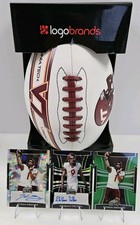 2025 Virginia Tech Hokies Kyron Drones Auto /10  Felton /3 + LogoBrands Football
