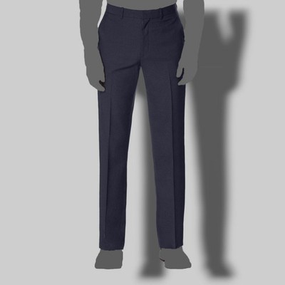 Perry Ellis Portfolio Men Fit Blue Flat-Front Trousers Dress Pants Size 32W 30L