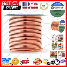 16 Gauge Anodized Aluminum Craft Wire for Jewelry Making - 100 FT Colored Fle...