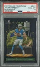 2021 clearly PSA 10 donruss justin herbert downtown ! Short print pop 15 only!!!