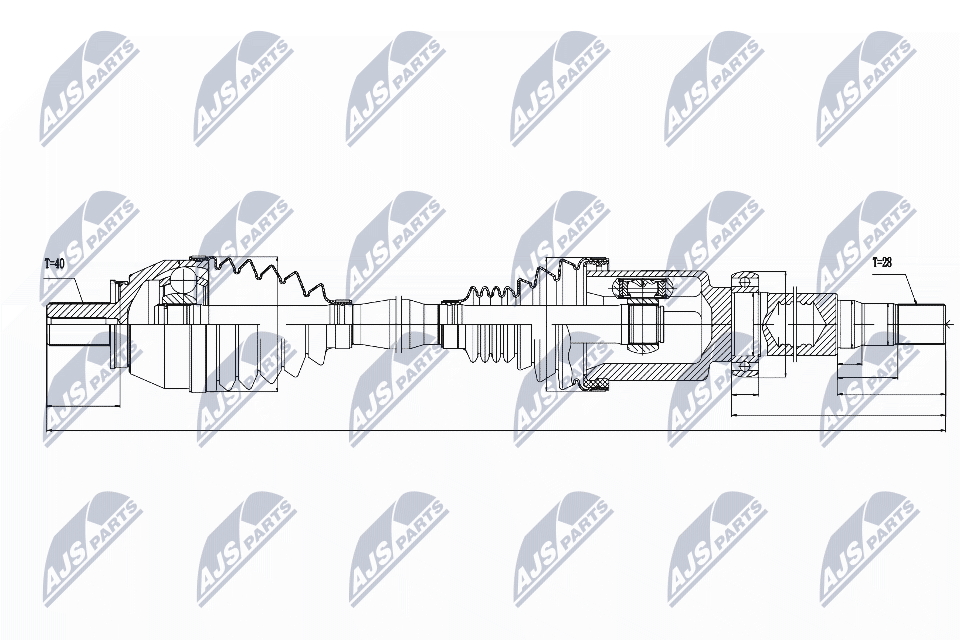 Nty Driveshaft For Volvo S60ii V60 10- S80 10- V70iii 10 - Image 9