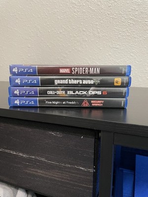 PS4 Games: Spider-Man, GTA V, Call of Duty Black Ops 6, FNAF Security Breach
