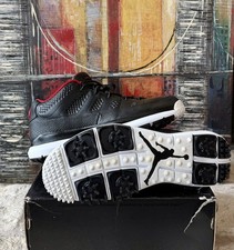 Nike Air Jordan 9 IX LOW BRED Retro Golf Shoes 833798-002 Black Red Size 14