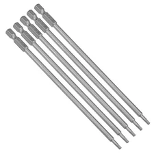 uxcell 5 Pcs T10 Magnetic Torx Screwdriver Bits 1/4 Inch Hex Shank 5.9-inch L...
