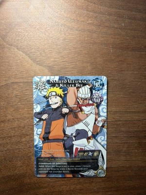 Bandai Naruto Uzumaki & Killer Bee 066 Squad PR Promo Card Naruto CCG 2007