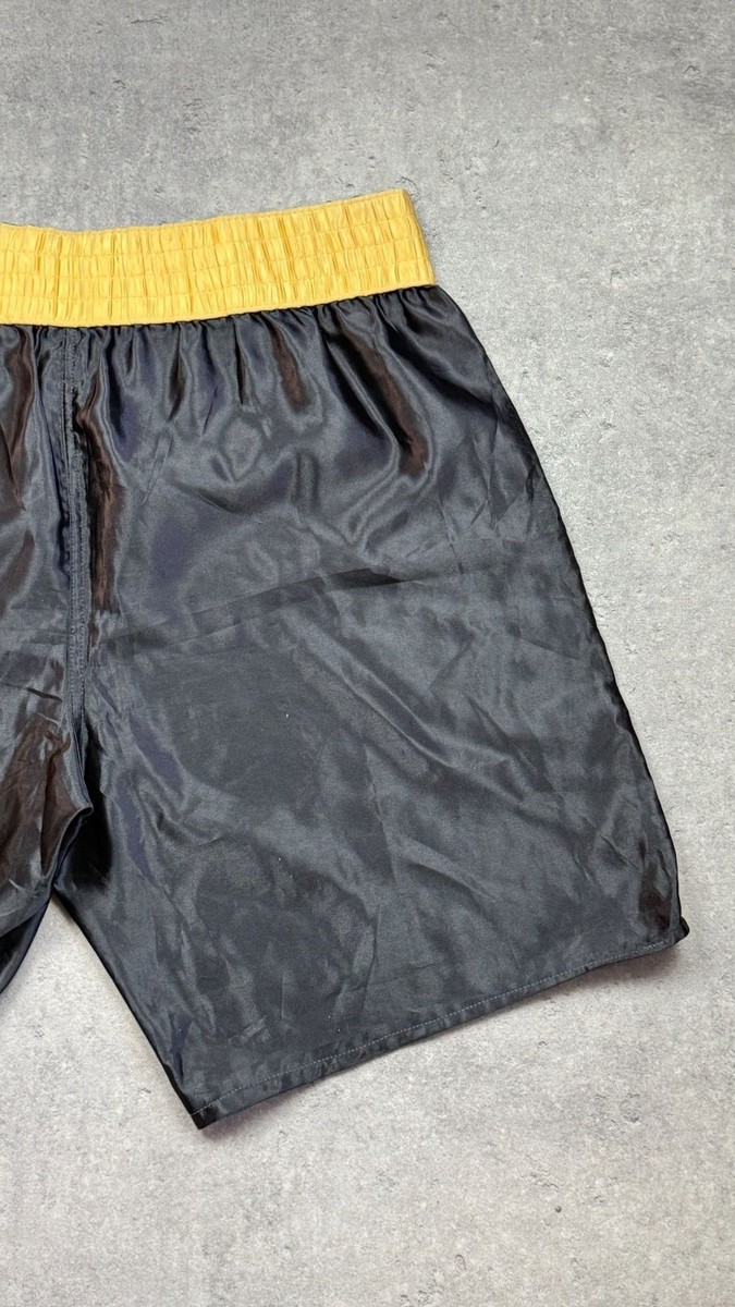 EVERLAST Professional Boxing Shorts – Black/White – Size XL 80's
