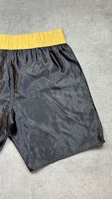 EVERLAST Professional Boxing Shorts – Black/White – Size XL 80's