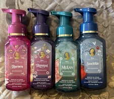 4 Bath  Body Works DISNEY PRINCESS MULAN AURORA Gentle Foaming Hand Soap