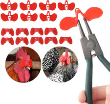Pinless Peepers for Chickens Blinders with Pliers Set, Pheasant Blinders Chicken