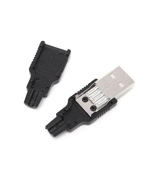 Lot 2 Connecteurs Fiche USB Mâle démontable Connecteur à souder pour câble perso - Photo 4/4
